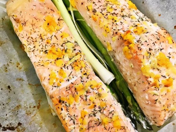 RECETA DE SALMÓN AL HORNO