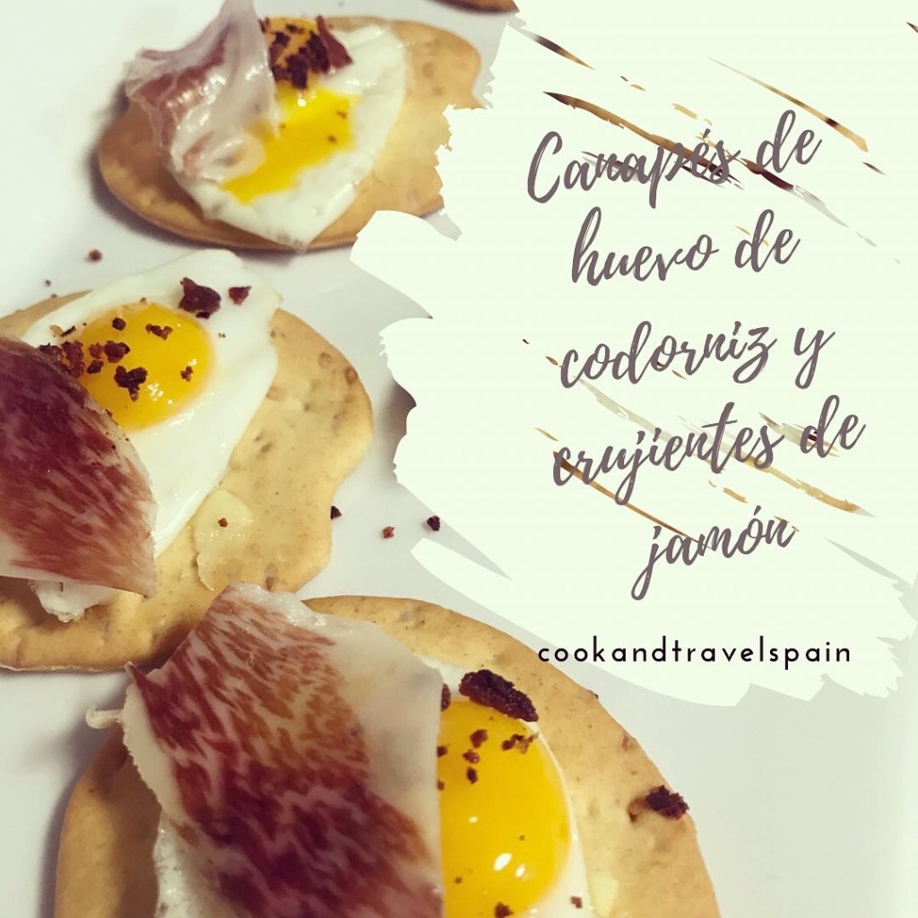Canapé de huevo de codorniz  - cookandtravelspain