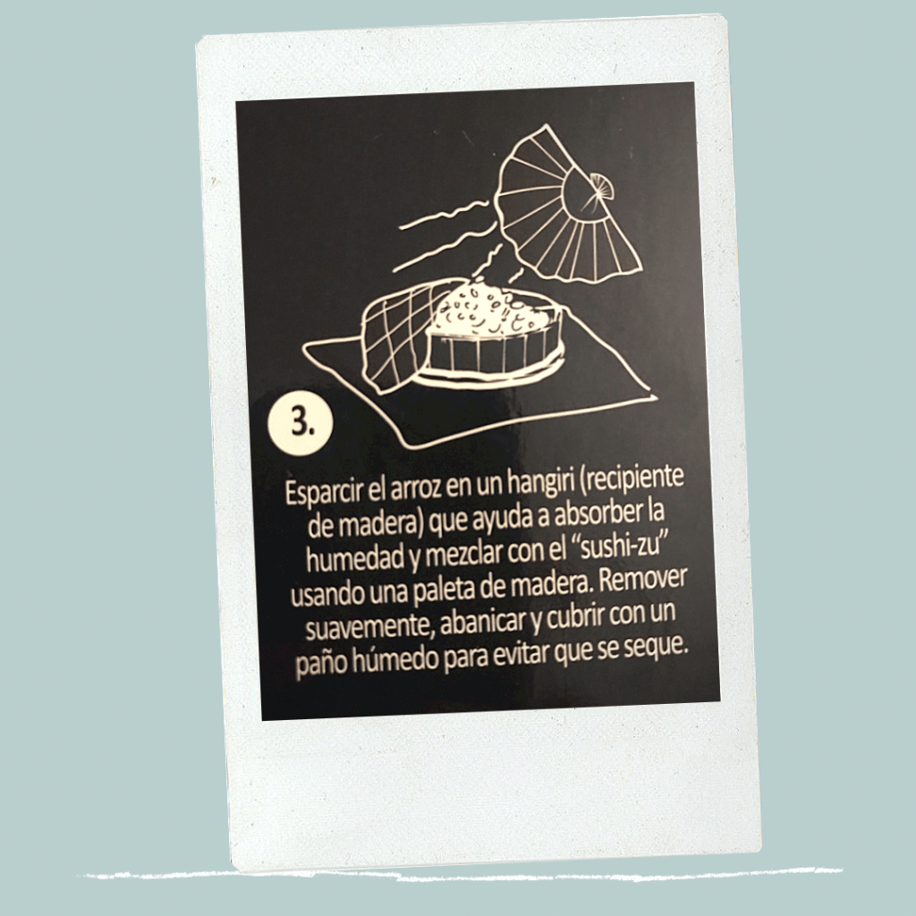 PASO 3: Extendemos el arroz de sushi - receta sushi - como hacer sushi casero