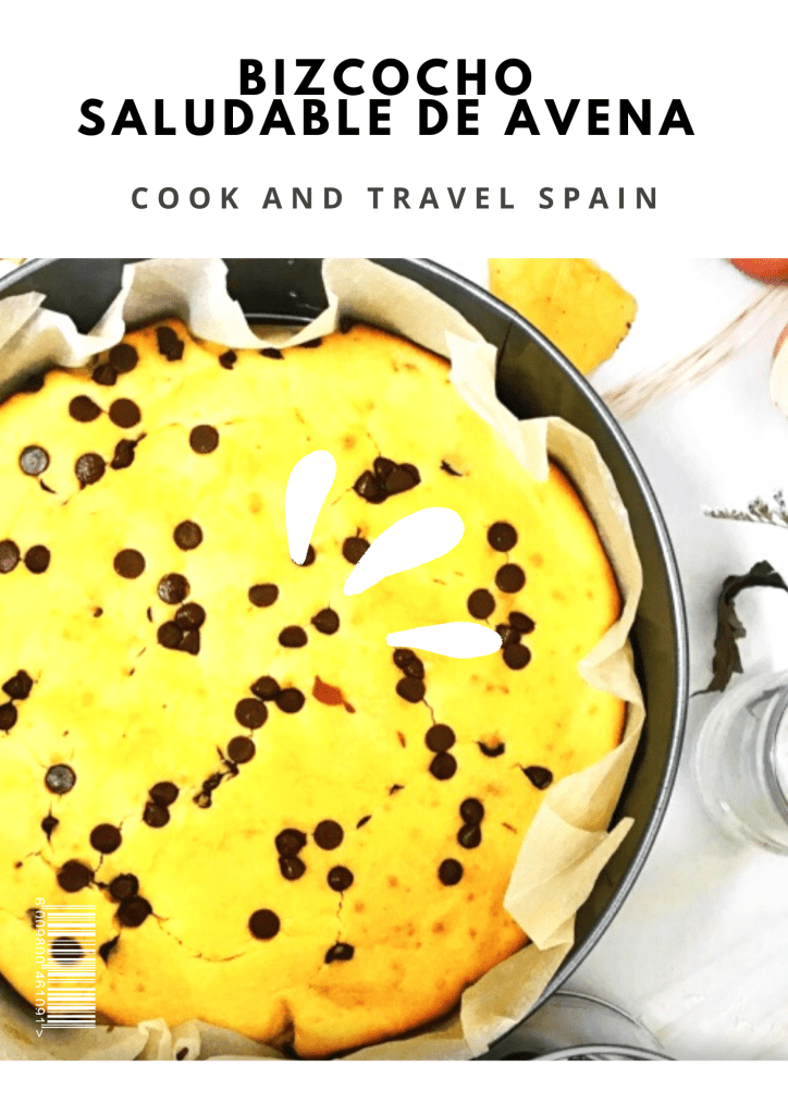 BIZCOCHO SALUDABLE DE AVENA Y CHOCOLATE