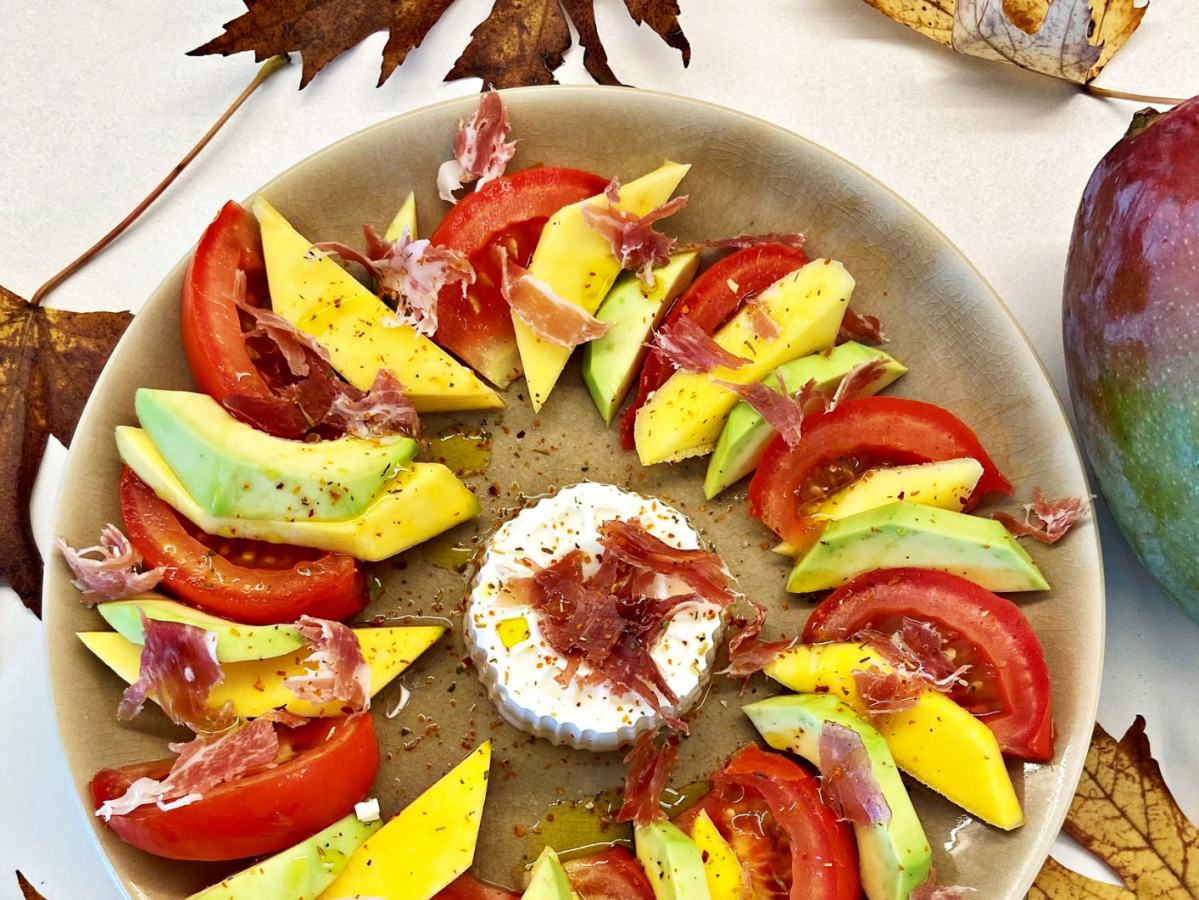 ENSALADA SENCILLA DE AGUACATE Y MANGO