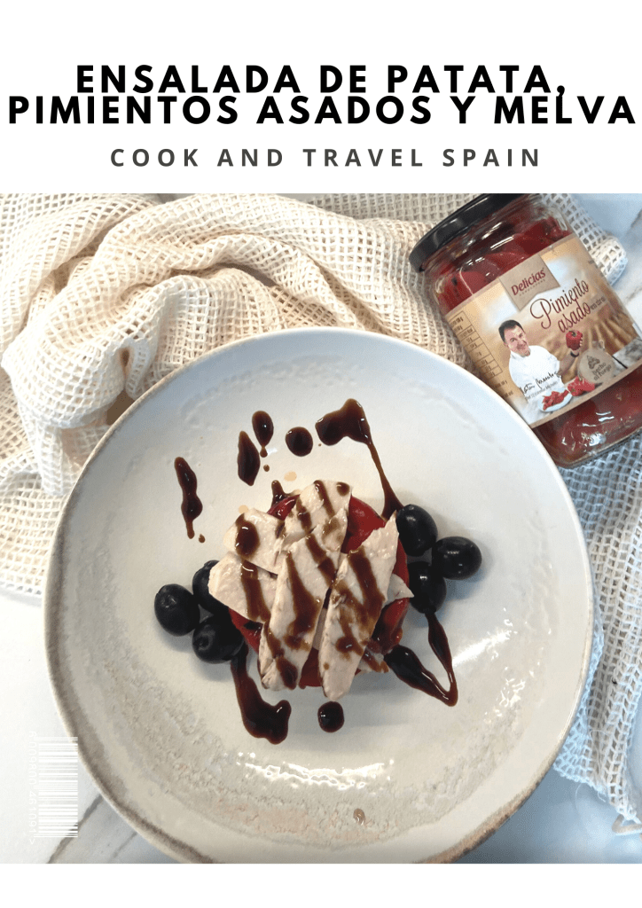 ENSALADA DE PATATA, PIMIENTOS ASADOS Y MELVA